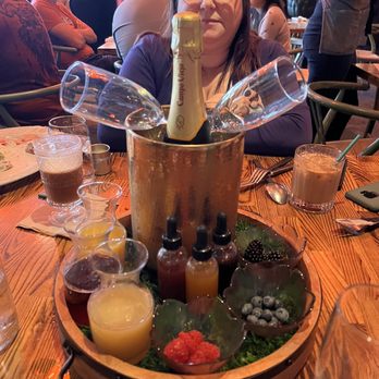Rustic Root - The build your own mimosa flight - Cocktail Bars Near Me - San Diego, California