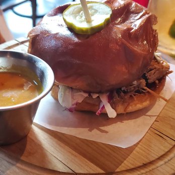 The Eagle Mass Ave - Pulled pork sammich (yum!) - American Near Me - Indianapolis, Indiana The Eagle Mass Ave - Pulled pork sammich (yum!) - American Near Me - Indianapolis, Indiana