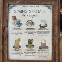 spring menu spring menu