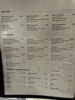 Menu photo 1 Sushi Sawa Azusa, CA