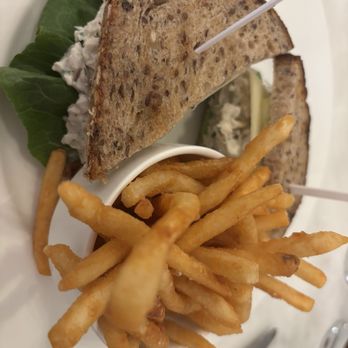 Bedford by Martha Stewart - Chicken salad sandwich. Not my favorite. Fries were really good. - American Near Me - Mashantucket, Connecticut