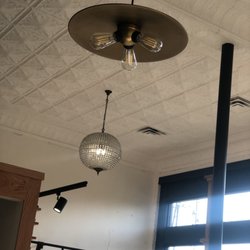 Vian Eye Clinic - Beautiful 105 year old ceiling. Original to the building.
