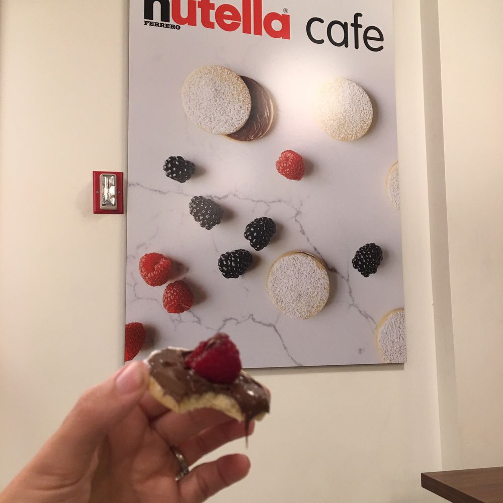 Nutella Cafe - How I ended up eating mine... - Desserts Near Me - Chicago, Illinois Nutella Cafe - How I ended up eating mine... - Desserts Near Me - Chicago, Illinois