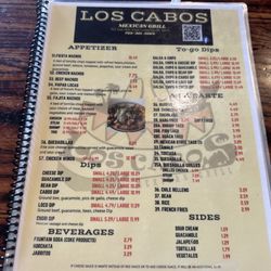 Los Cabos Mexican Grill - menu