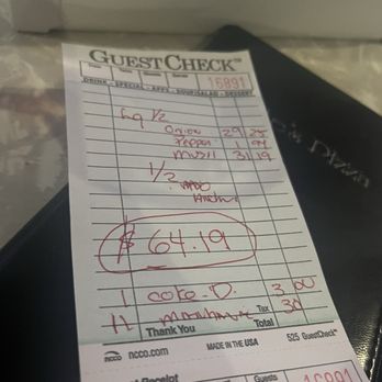 Conte’s Pizza and Bar - Receipt - Pizza Near Me - Princeton, New Jersey
