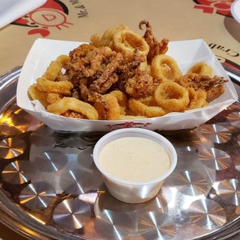 Mr and Mrs Crab - Fried calamari as appetizer. - Seafood Near Me - Pinellas Park, Florida Mr and Mrs Crab - Fried calamari as appetizer. - Seafood Near Me - Pinellas Park, Florida