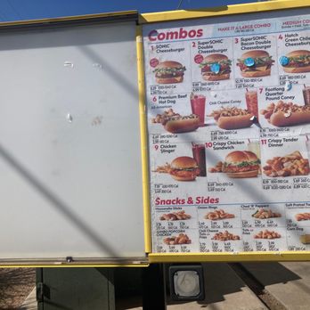 Sonic Drive-In - Missing dessert menu - Fast Food Near Me - Belen, New Mexico