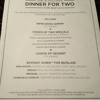 Bonefish Grill - Tonights menu - Seafood Near Me - Miami, Florida Bonefish Grill - Tonights menu - Seafood Near Me - Miami, Florida