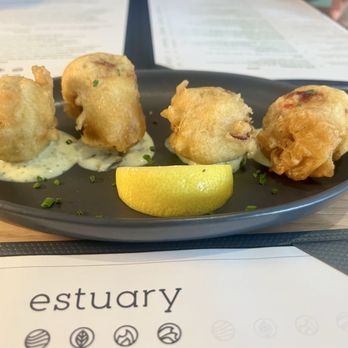 Estuary - Crab beignets - New American Near Me - New Port Richey, Florida Estuary - Crab beignets - New American Near Me - New Port Richey, Florida