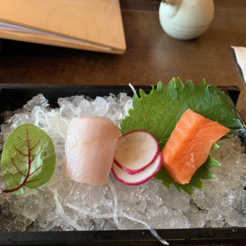 Kata Robata - Yellowtail and New Zealand salmon sashimi - Sushi Bars Near Me - Houston, Texas
