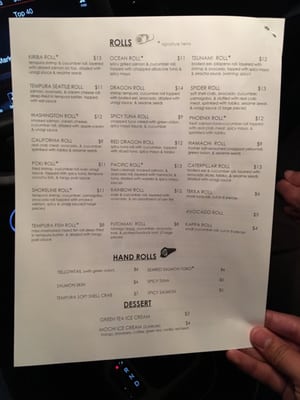 Menu photo 8 Kiriba Sushi Seattle, WA