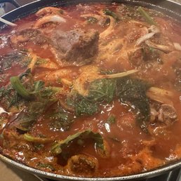 Gamjatang - pork bone soup