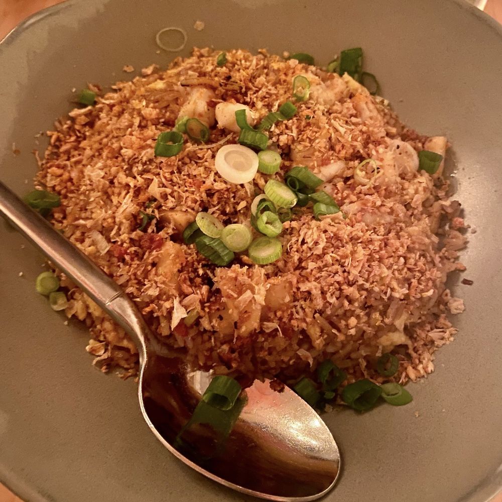 Goosefeather - Supreme fried rice - we had shrimp, chorizo and pineapple - Cantonese Near Me - Tarrytown, New York Goosefeather - Supreme fried rice - we had shrimp, chorizo and pineapple - Cantonese Near Me - Tarrytown, New York