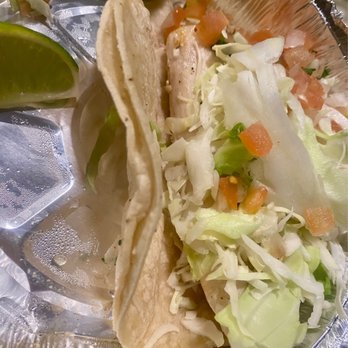 Sharky's Woodfired Mexican Grill - Mahi mahi taco togo dairy free. It was amazing! - Mexican Near Me - Camarillo, California Sharky's Woodfired Mexican Grill - Mahi mahi taco togo dairy free. It was amazing! - Mexican Near Me - Camarillo, California