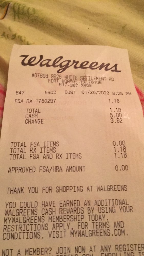 WALGREENS Updated July 2024 19 Reviews 9625 White Settlement Rd
