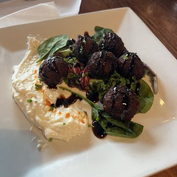 Rocktown Kitchen - Potato Croquettes with Goat Cheese Spread - Salad Near Me - Harrisonburg, Virginia Rocktown Kitchen - Potato Croquettes with Goat Cheese Spread - Salad Near Me - Harrisonburg, Virginia