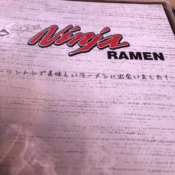 Ninja Ramen - Menu - Ramen Near Me - Arlington, Texas