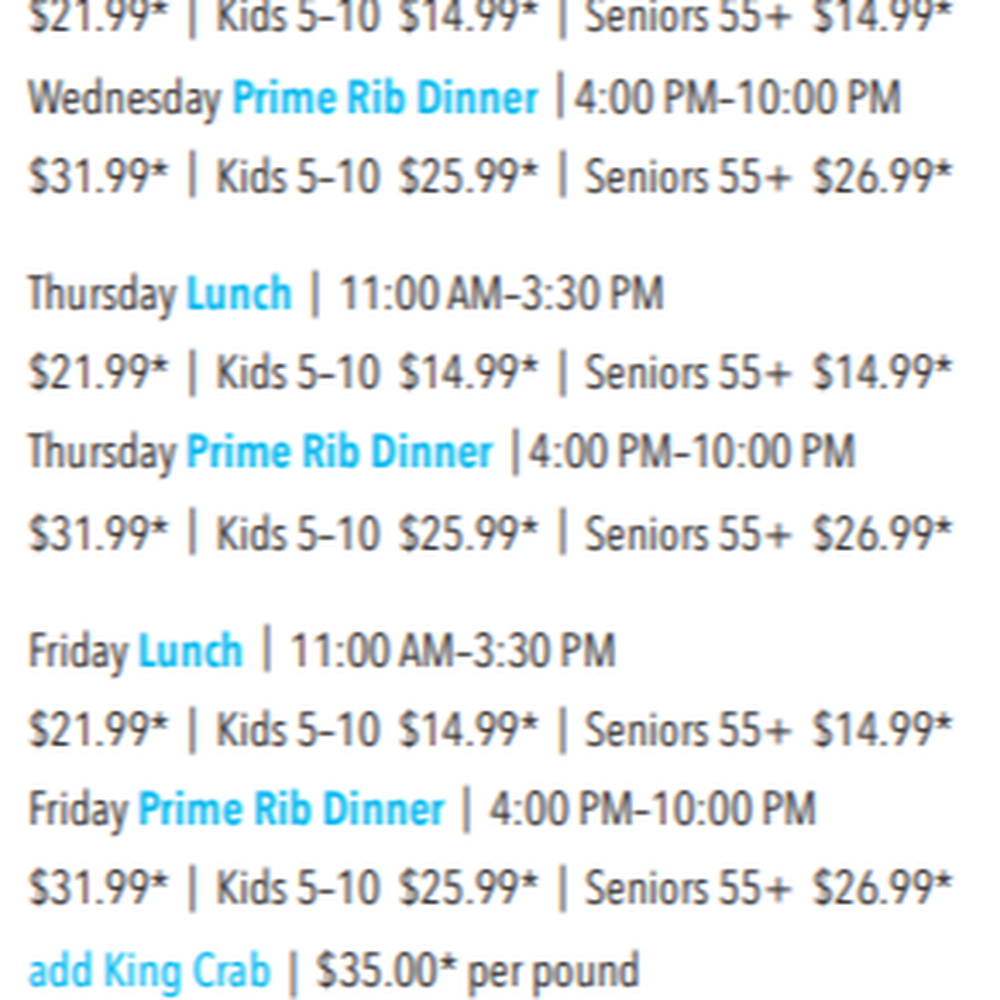 Falls Buffet - MENU - Buffets Near Me - Snoqualmie, Washington Falls Buffet - MENU - Buffets Near Me - Snoqualmie, Washington