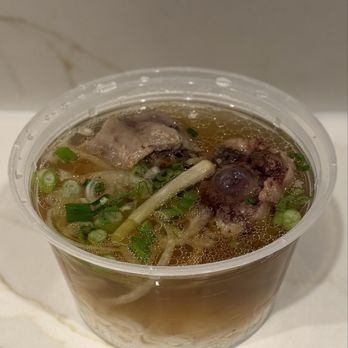 Viet Kitchen - P2: Oxtail Pho (Postmates order; beef broth, rice noodle, oxtail cut) - Vietnamese Near Me - Panorama City, California