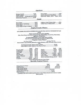 Menu photo 4 Captain Stanley's Calabash Seafood Raleigh, NC Menu photo 4 Captain Stanley's Calabash Seafood Raleigh, NC