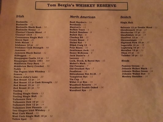 Menu photo 7 Tom Bergin's Los Angeles, CA Menu photo 7 Tom Bergin's Los Angeles, CA