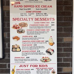The Polar Parlor Pizza and Ice Cream - Dessert menu