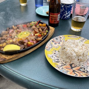 CARiN de RiA - Crispy Pork Belly sigsig and Fried Garlic Rice - Filipino Near Me - Encinitas, California