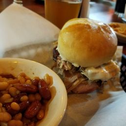 Cuban sandwich and beans. Both were amazing and very filling!