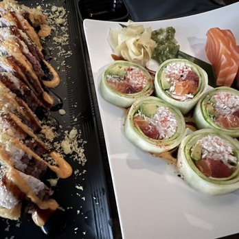 Harumi - 6 Sashimi with Oasis Roll - Japanese Near Me - Phoenix, Arizona Harumi - 6 Sashimi with Oasis Roll - Japanese Near Me - Phoenix, Arizona