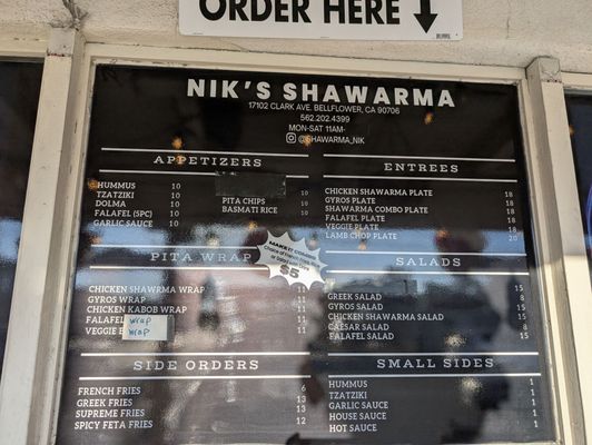 Menu photo 3 Niks Shawarma Bellflower, CA Menu photo 3 Niks Shawarma Bellflower, CA