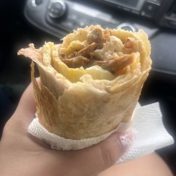 Boni's Tacos - Breakfast burrito with al pastor - Mexican Near Me - Cambria, California
