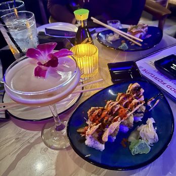Good Fortune - Good fortune roll and forgive me, I forgot the name of the cocktail lol - Sushi Bars Near Me - St. Petersburg, Florida Good Fortune - Good fortune roll and forgive me, I forgot the name of the cocktail lol - Sushi Bars Near Me - St. Petersburg, Florida