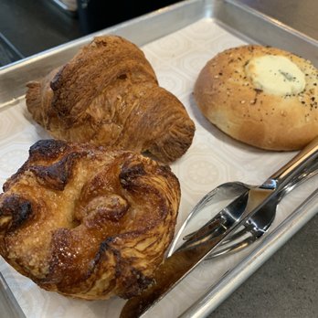 Mañana - Left to right, kouign amann, croissant, everything kolache - Coffee & Tea Near Me - Austin, Texas Mañana - Left to right, kouign amann, croissant, everything kolache - Coffee & Tea Near Me - Austin, Texas