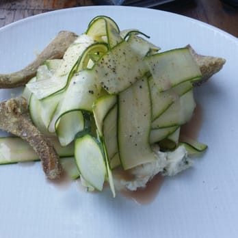 Battello - Crispy artichoke and zucchini salad (I believe) - Italian Near Me - Jersey City, New Jersey Battello - Crispy artichoke and zucchini salad (I believe) - Italian Near Me - Jersey City, New Jersey