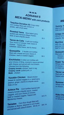 Menu photo 2 Adriana's - The Whole Enchilada Saanichton, BC