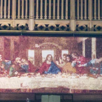 Central Presbyterian Church - The Last Supper Quilt made of 51,000 half an inch squares. - Churches Near Me - Waxahachie, Texas Central Presbyterian Church - The Last Supper Quilt made of 51,000 half an inch squares. - Churches Near Me - Waxahachie, Texas