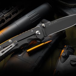 Spartan Blades - Spartan Harsey Folder in BLack PVD