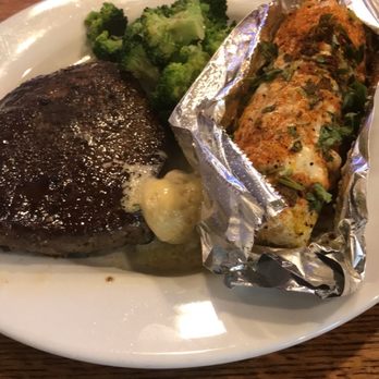 Chili's - Medium steak, street corn and broccoli - Bars Near Me - Homewood, Alabama