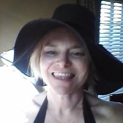 Meals On Wheels Thrift Store - This is a 1960's straw hat I bought there, get lots of compliments on it.