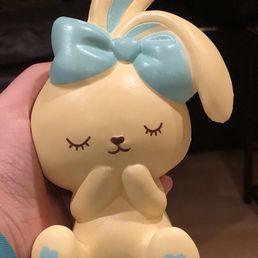 レアスクイーズ　BUNNY'S CAFE squishy Vintage *super rare* bunny's cafe mascot squishy sold as is