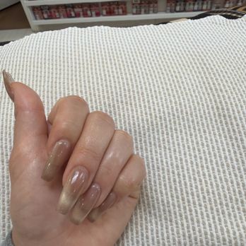 Natural Nail & Spa - gel x cat eye French tip - Waxing Near Me - Studio City, California Natural Nail & Spa - gel x cat eye French tip - Waxing Near Me - Studio City, California