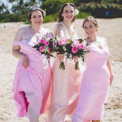 Waialae Beach Park - My sister Bri was my matron of honor and Rachael was my hubby's best woman!
