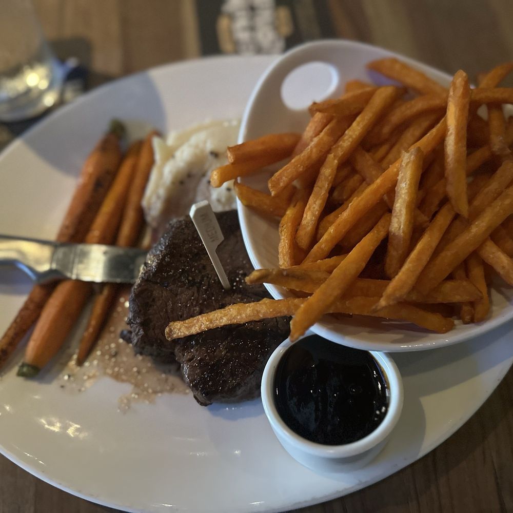 Yard House - 8oz Filet Mignon and Sweet Potato Fries - New American Near Me - Honolulu, Hawaii Yard House - 8oz Filet Mignon and Sweet Potato Fries - New American Near Me - Honolulu, Hawaii