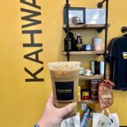 Kahwa Coffee - Lavender with vanilla latte with soy
