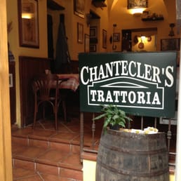 Entrance to Chanteclers Trattoria in Sorrento Italy. Entrance to Chanteclers Trattoria in Sorrento Italy.