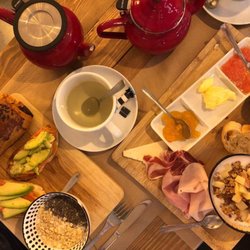 Baker & CO - The 'Slim Fit' breakfast on the left and the 'Baker's Brunch' on the right