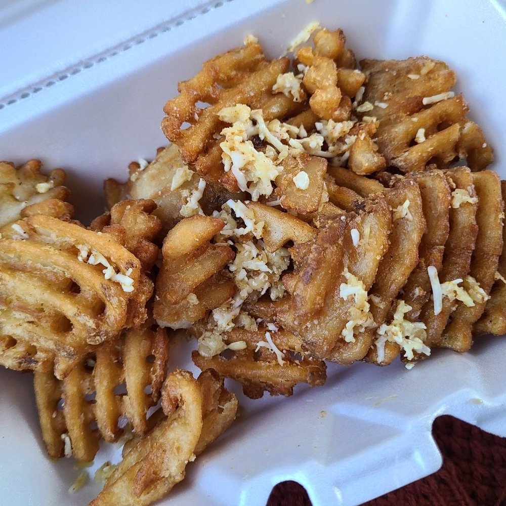 Blue Cactus Grill - Garlic waffle fries! - Cheesesteaks Near Me - Norwalk, Connecticut