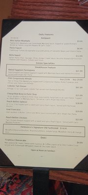 Menu photo 2 Delmonico's Italian Steakhouse Syracuse, NY Menu photo 2 Delmonico's Italian Steakhouse Syracuse, NY