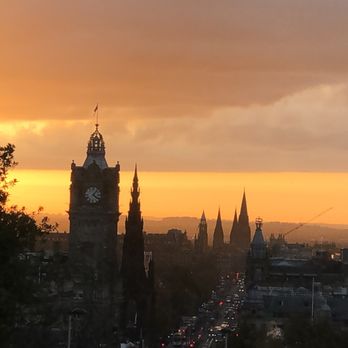 Calton Hill - The Balmoral, in the distance - Landmarks & Historical Buildings Near Me - Edinburgh, EDH