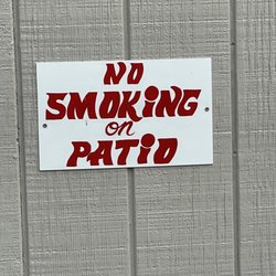 Da Boathouse - Patio sign